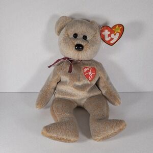 1999 Ty Beanie Baby Signature Bear w/ Tag Errors Retired 5th Gen Tush Tag Mint
